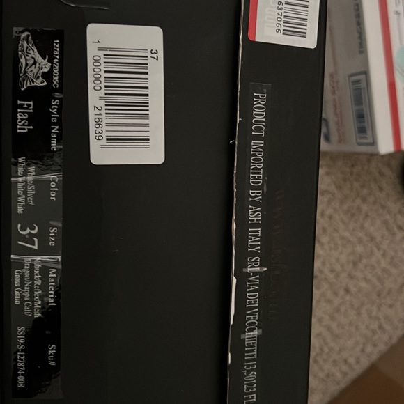 ASH FLASH SNEAKERS WHITE/SILVER - Picture 5 of 8